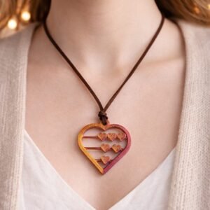 Image of Sunset Anxiety Heart | Fidget Jewellery