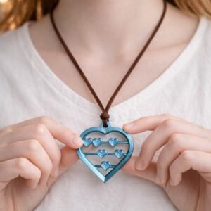 Image of anxiety Heart Necklace